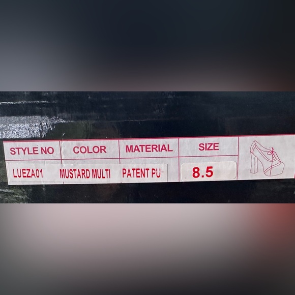 Size 8.5 New in box groovy multicolored 70s style Bumper Oxford platform shoes - Picture 3 of 3